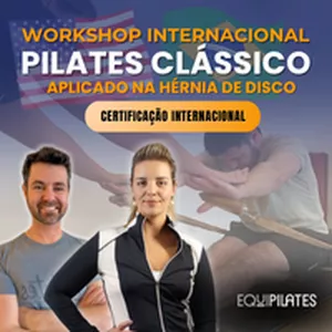 Imagem de capa para o Curso online Workshop Internacional Pilates Clássico Aplicado na Hérnia de Disco