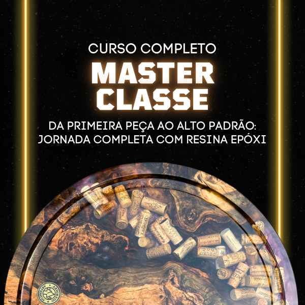 Imagem do curso Masterclass da madeira a resina 