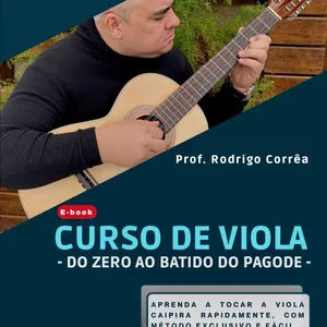 Imagem de capa para o Ebook E-Book - Curso Completo de Viola - Do Zero ao Batido do Pagode