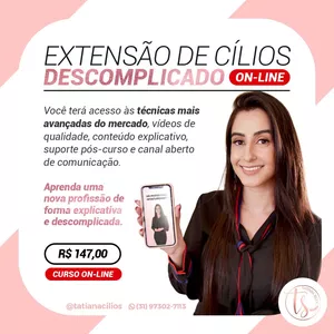 Imagem do curso Extensão de cílios descomplicado 