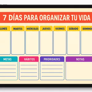 Imagen de portada para Curso online 7 Días para organizar tu vida