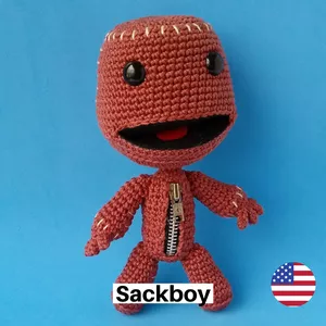 Cover image for Ebook Sackboy Amigurumi Crochet Pattern in PDF