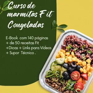Imagem de capa para o Ebook Curso de Marmitas Fit Congeladas