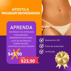 Imagem de capa para o Ebook Apostila Massagem Bronzeadora