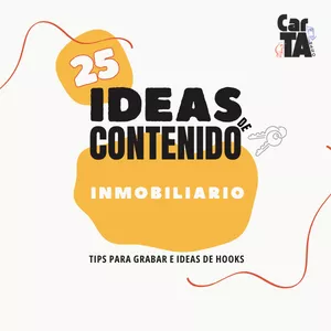 Imagen de portada para Ebook 25 ideas de contenido - Inmobiliaria