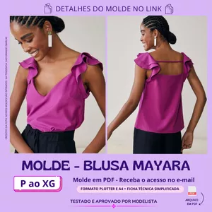 Imagem de capa para o Curso online MOLDE BLUSA MAYARA
