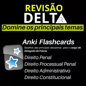 Imagem de capa para o Ebook Anki Flashcards [Núcleo Duro] - Concurso Delegado de Polícia