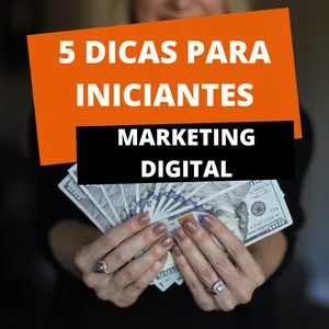 Imagem de capa para o Ebook 5 DICAS PARA INICIANTES NO MARKETING DIGITAL