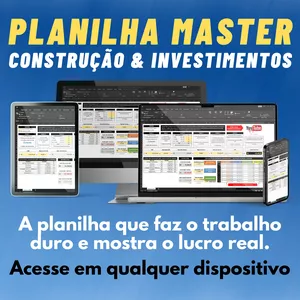 Imagem de capa para o Ebook Planilha Master Construção & Investimento