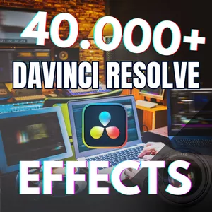 Cover image for Online course Davinci Resolve Master Bundle: 40,000+ Templates, LUTs &amp; Transitions for Creative and Professional Video Editing