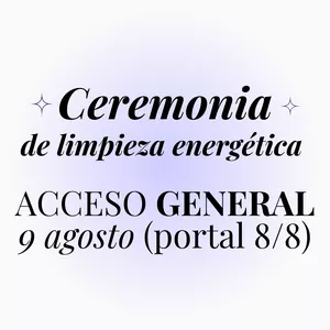 Imagen de portada para Curso online Ceremonia de Limpieza energética Portal 8/8 (acceso general)