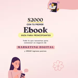 Imagen de portada para Ebook ✨ $2000 con tu primer ebook – Guía para principiantes ✨