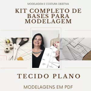 Imagem principal do produto KIT COMPLETO DE BASES PARA MODELAGEM - TECIDO PLANO