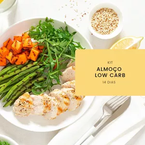 Imagem de capa para o Ebook Receitas Low Carb Almoço