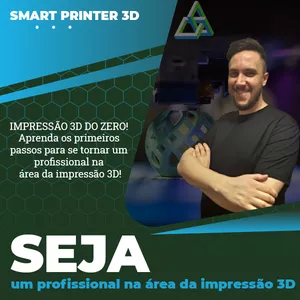 Imagem de capa para o Curso online IMPRESSÃO 3D DO ZERO! Aprenda os primeiros passos para se tornar um profissional na área da impressão 3D!