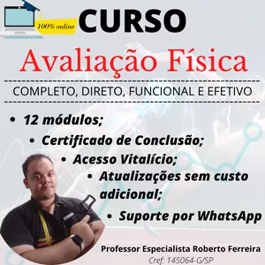 Imagem de capa para o Curso online Curso Avaliação Fisica e Funcional