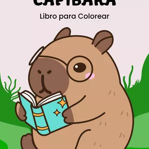 Imagen de portada para Ebook Capibara libro para colorear