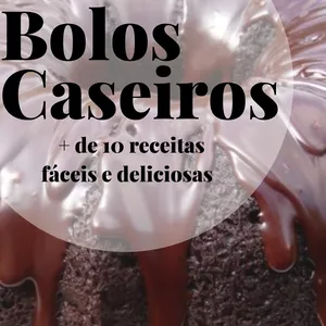 Imagem de capa para o Ebook E-book Bolos Caseiros