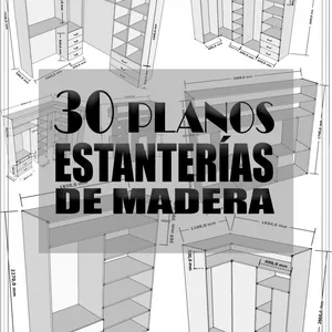 Imagen principal del producto 30 planos de estantería en Madera 