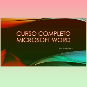 Imagem de capa para o Curso online Curso Completo Microsoft Word atualizado 2022