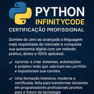 Imagem do curso Python InfinityCode – Certificação Profissional 