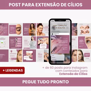 Imagem de PACK PARA EXTENSÃO DE CÍLIOS criado por Creative Packs Arts na hotmart