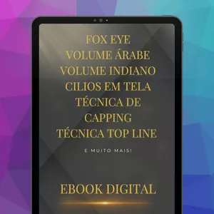 Imagem de capa para o Ebook Descomplica extensão de cílios 