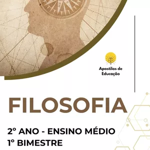 Imagem de capa para o Ebook Filosofia 2º Ano 1º Bimestre (Ensino Médio) - Apostila com Planos de Aula