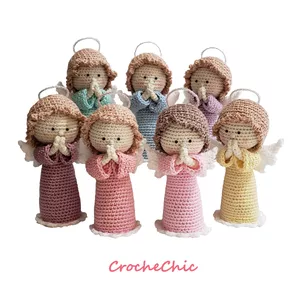 Imagem de capa para o Ebook Amigurumi Anjinho da Guarda com 27 Cabelinhos Diferentes