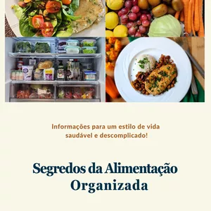 Imagem de capa para o Ebook Segredos da Alimentação Organizada