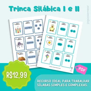 Imagem de capa para o Ebook TRINCA SILÁBICA I e II