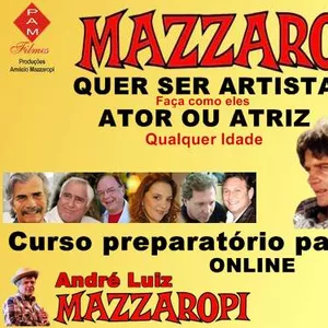 Imagem de capa para o Curso online MAZZAROPI  - QUER SER ARTISTA, ATOR OU ATRIZ