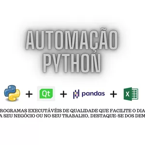 Imagem de capa para o Curso online Automação Python + Qt + Pandas + Excel