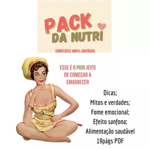 Imagem de capa para o Ebook Pack para Nutri- Emagrecimento