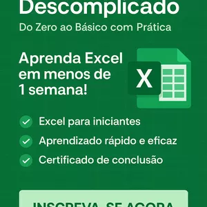 Imagem de capa para o Curso online Excel Descomplicado - Do Zero ao Básico com Prática