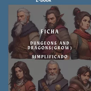 Imagem de capa para o Ebook Ficha de RPG D&amp;D simplificada