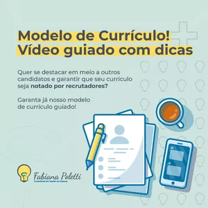 Imagem de capa para o Curso online Modelo de Currículo com Vídeo Guiado