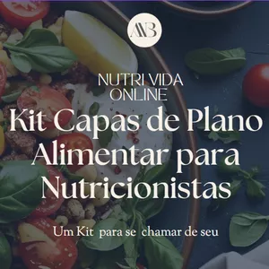 Imagem de capa para o Ebook KIT Capas plano alimentar para nutricionista