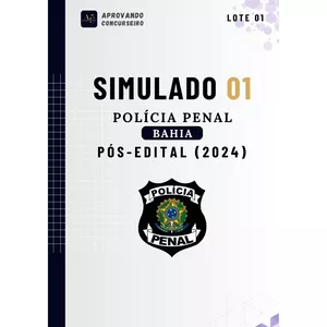 Imagem de capa para o Ebook 07 SIMULADOS POLÍCIA PENAL DA BAHIA - PÓS EDITAL 2024
