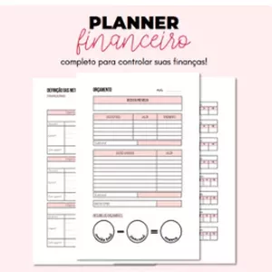 Imagem de capa para o Ebook Planner Financeiro - Controle seus gastos, alcance suas metas!