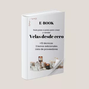 Imagen de portada para Ebook Velas desde cero: Guía paso a paso para crear y vender velas artesanales. 