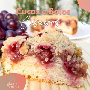 Imagem de capa para o Ebook E-book de Cucas e Bolos Caseiros 