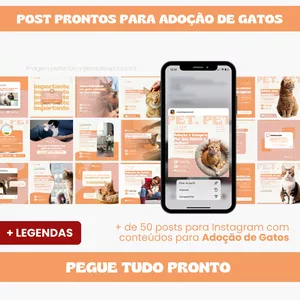 PACK PARA ADOÇÃO DE GATO