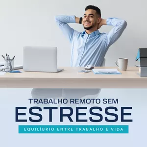 Imagem de capa para o Ebook Trabalho Remoto sem Estresse: Equilíbrio entre Trabalho e Vida