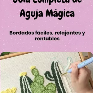 Imagen de portada para Ebook Aguja Magica - Guía Completa de Bordados fáciles, relajantes y rentables
