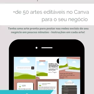 Imagem de capa para o Curso online Pack Canva + de 50 ARTES EDITÁVEIS PARA QUALQUER NEGÓCIO + BRINDE