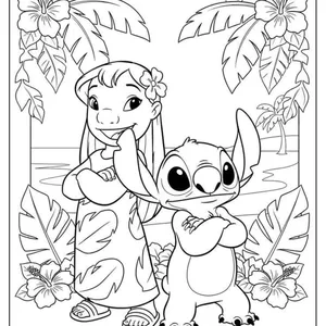 Imagen de portada para Ebook libros para colorear dubujos stitch