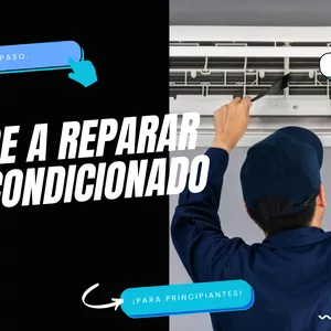 Imagen de portada para Ebook Aprende a reparar aires acondicionados, paso a paso.