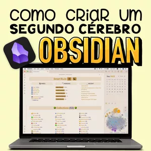 Imagem de capa para o Curso online Como criar um Segundo Cérebro em Obsidian
