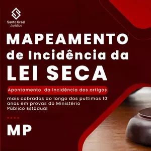 Imagem do curso MINISTÉRIO PÚBLICO | Mapeamento de Incidência da Lei Seca e Súmulas